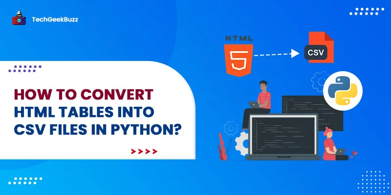 How to Convert HTML Tables into CSV Files in Python?