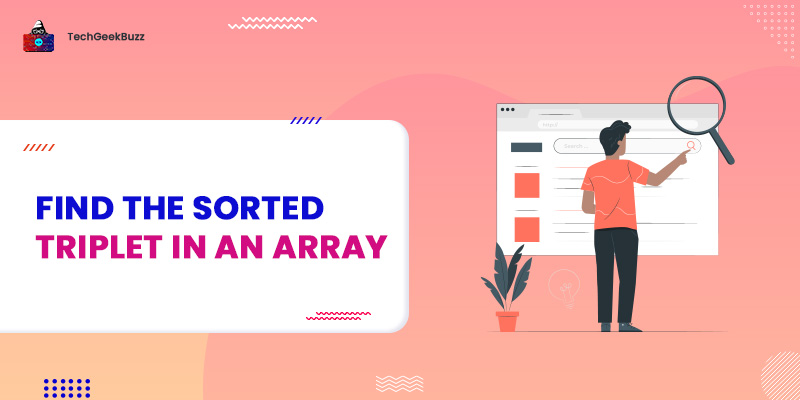 Find the sorted triplet in an array