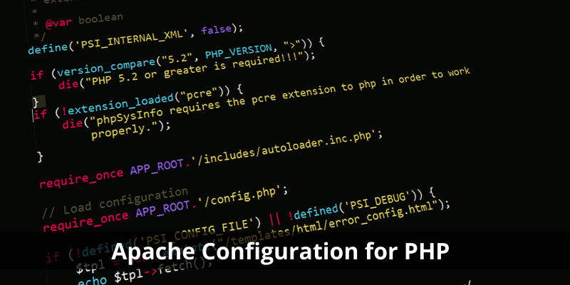 Apache Configuration for PHP