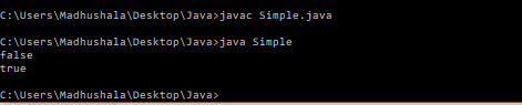 Java String Comparison Example