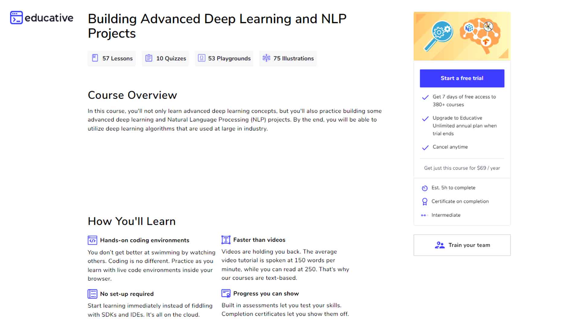 Building Advanced Deep Learning and NLP Projects
