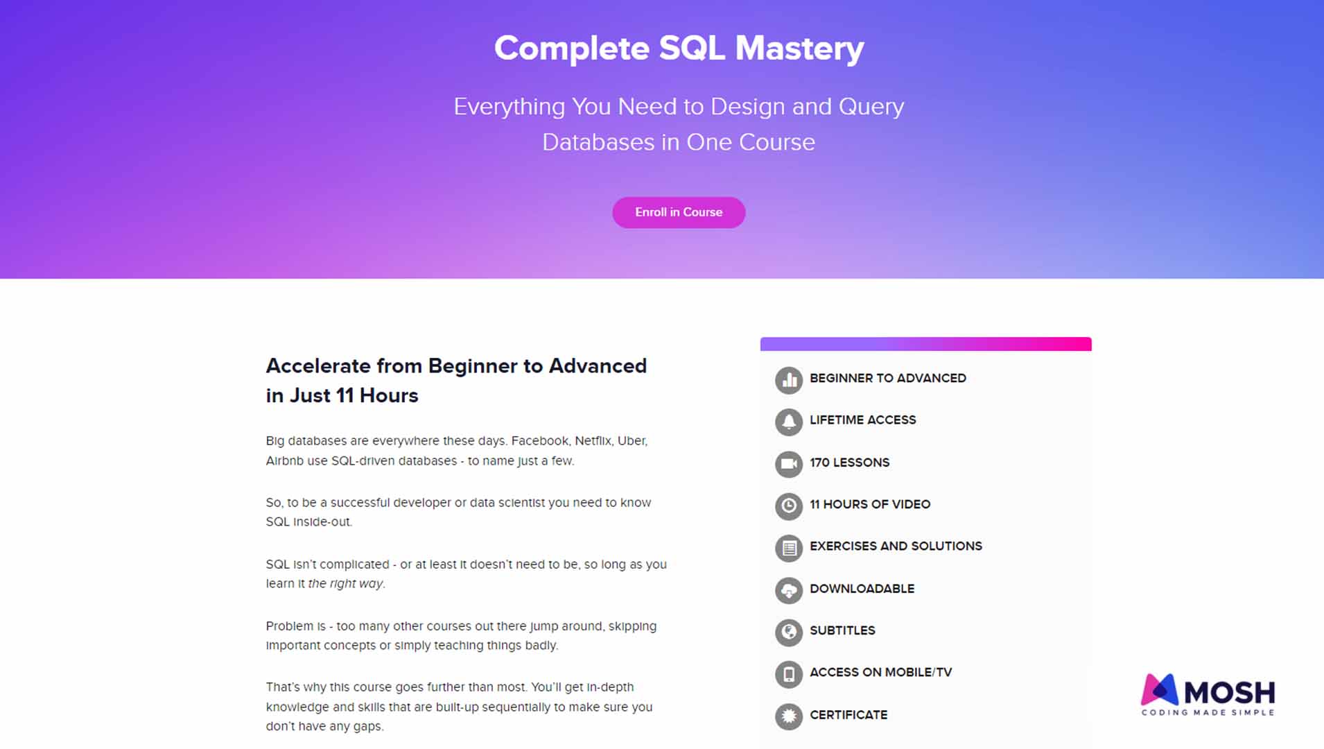 Complete SQL Mastery