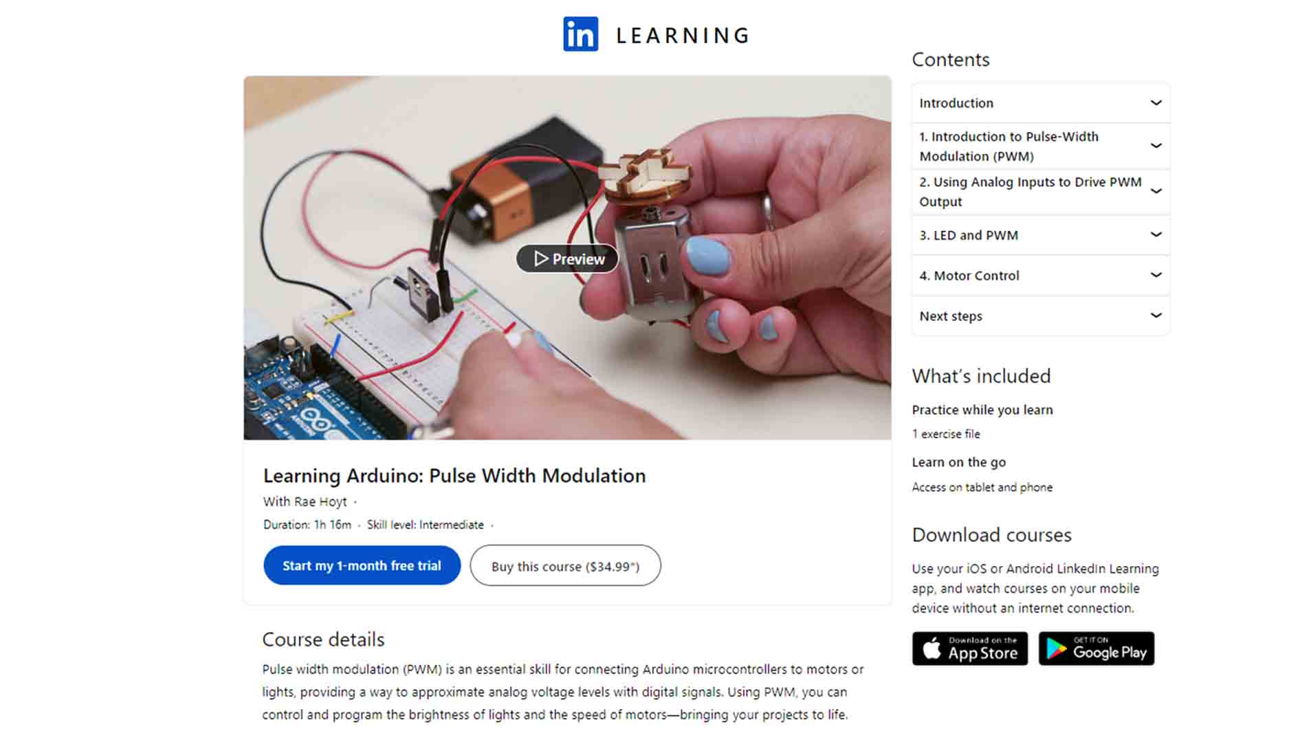 Learning Arduino: Pulse Width Modulation