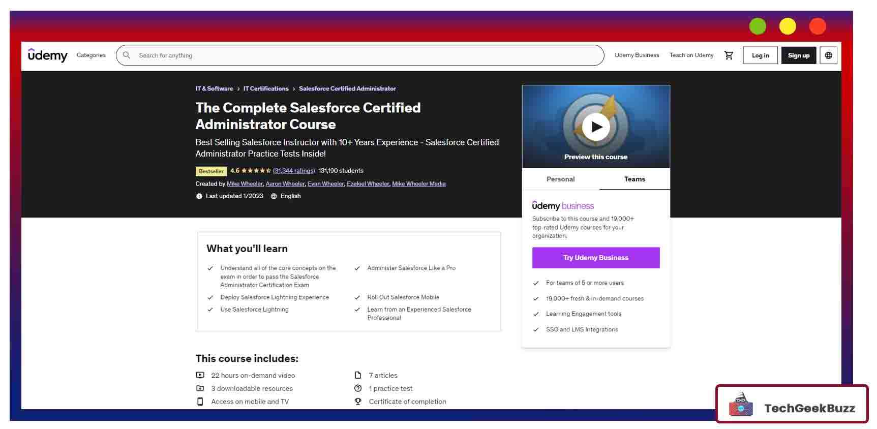 2023 Complete Salesforce Administrator Certification Course