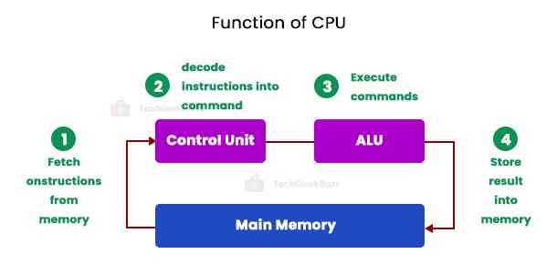 Functions of CPU